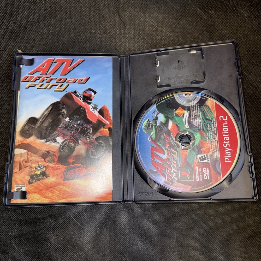 ATV Offroad Fury PlayStation 2 2001 PS2 in Original Case Manual Rated E Everyone